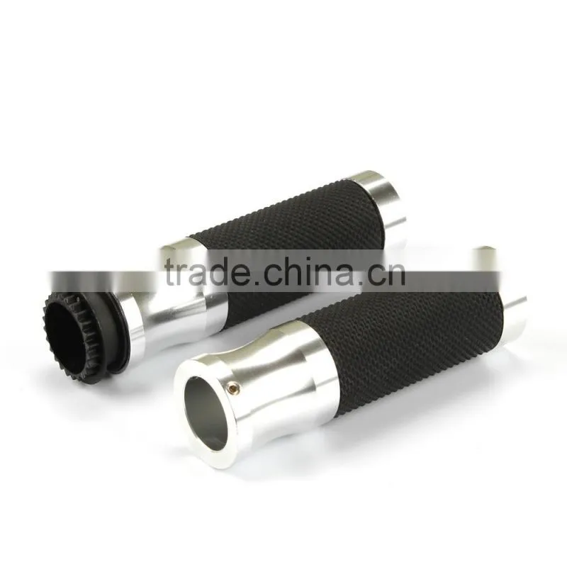 Soto Racing - 22mm Universal Motorcycle CNC Handle bar / Handlebar Grips leather and aluminum Material