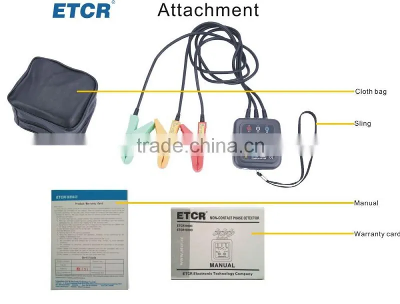 Best Quality LED Display Non-contact Phase Detectors ETCR1000C