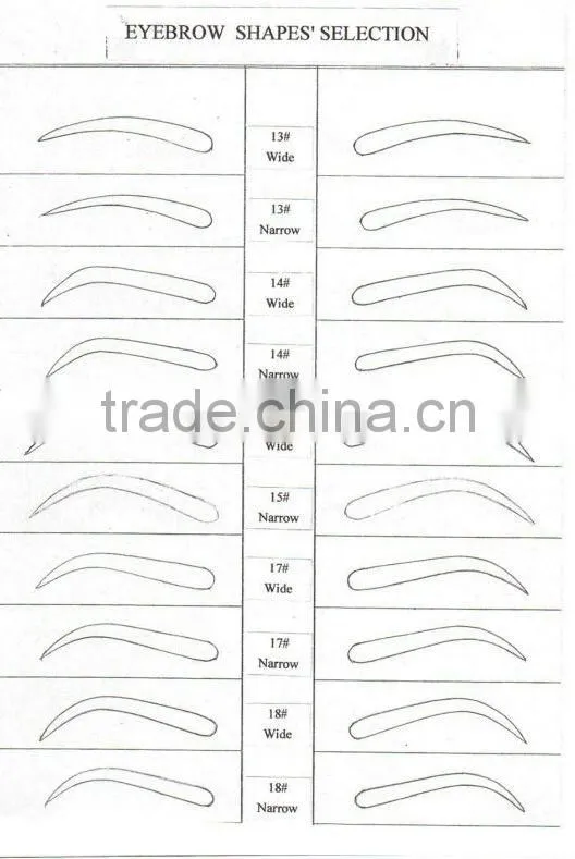 Natural human hair lace eyebrow wig
