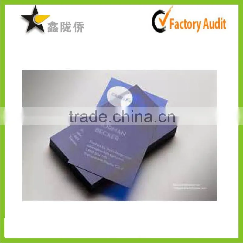 new design cheap custom purple color clear plastic business cards
