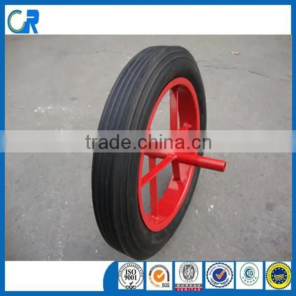 Solid rubber wheel