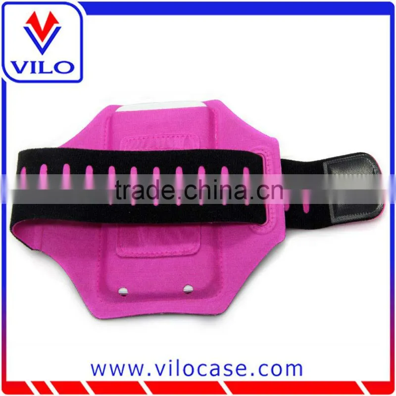 2015 soft lycra sports running armband with PVC window