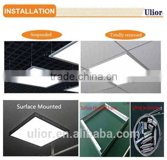 P10-310 Led panel light with Bipolar PFC frequency of lightning source, harmonic, ripple< 5, color tolerance< 6 led panel light