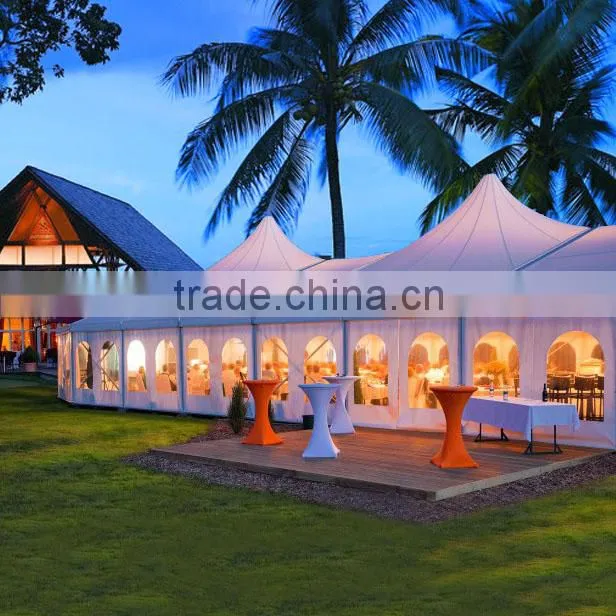well decorated outdoor party tent