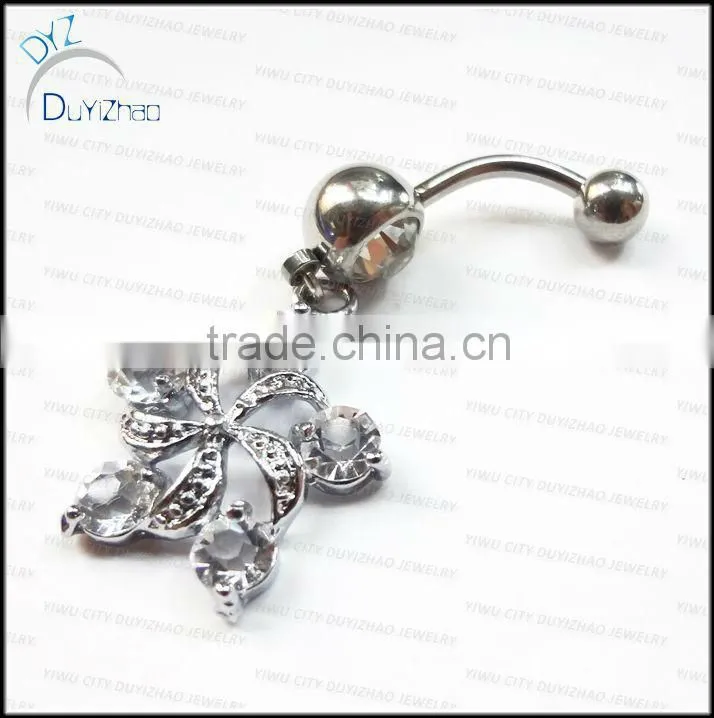 clear cubic zircon navel belly button rings star navel piercing