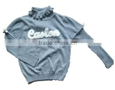 kids high neck pullover sweater