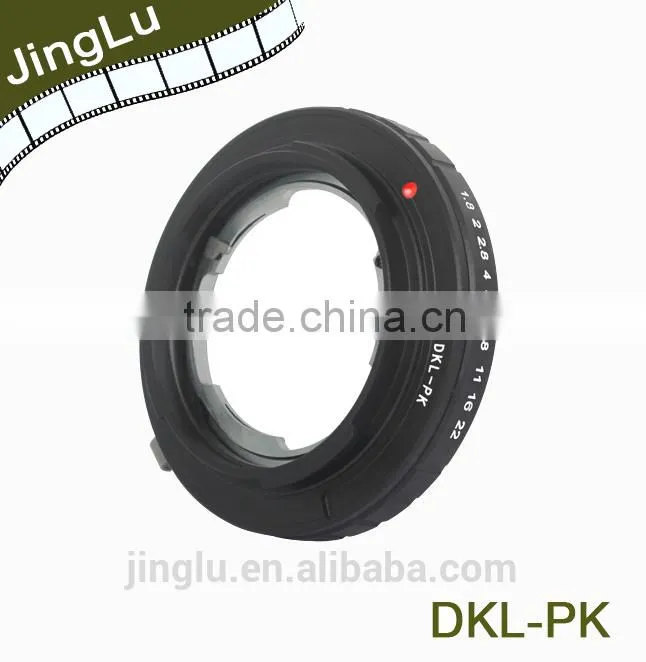 lens adapter ring for DKL mount lens to PK camera body