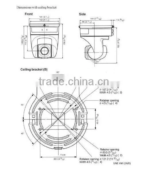 Audio conference system ptz CCD SD video conference camera for medical