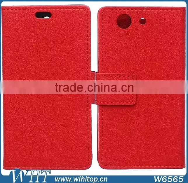 Phone Accessories Luxury Wallet Leather Flip Case for Sony Xperia Z4 Compact