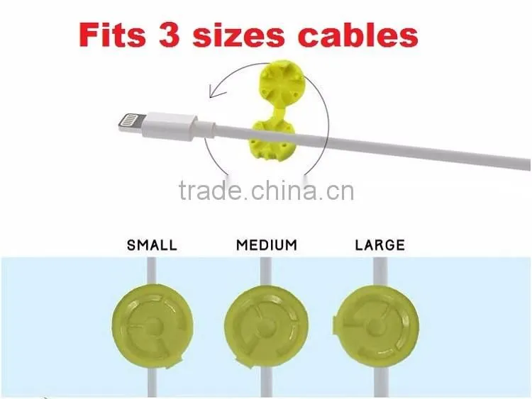 Creative Smart Magnetic Desktop Wire Cable Clip Cable Organizer
