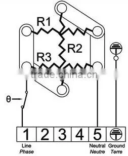 Type 9ST6, Immersion heater with dia. 100mm x 100mm plastic enclosure