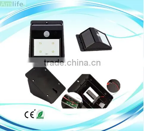 4pcs LED Solar Sun Sensor Wall Light