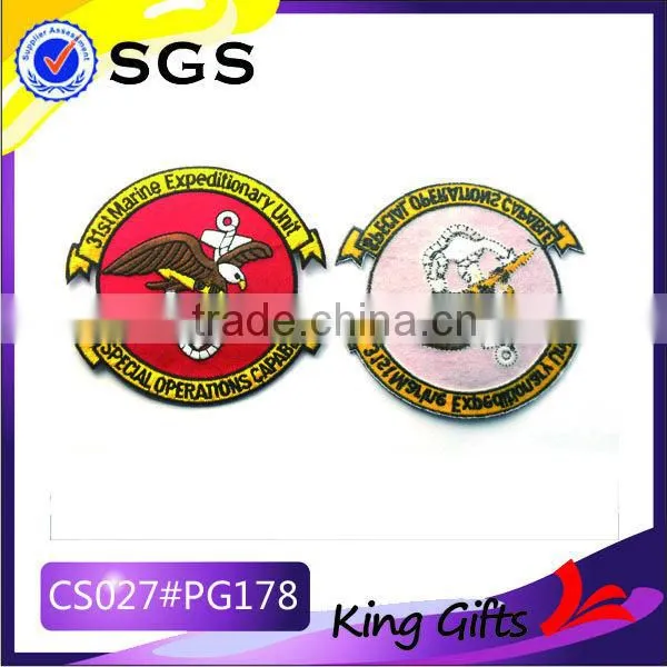 Marines battalion polyester embroidery woven patch