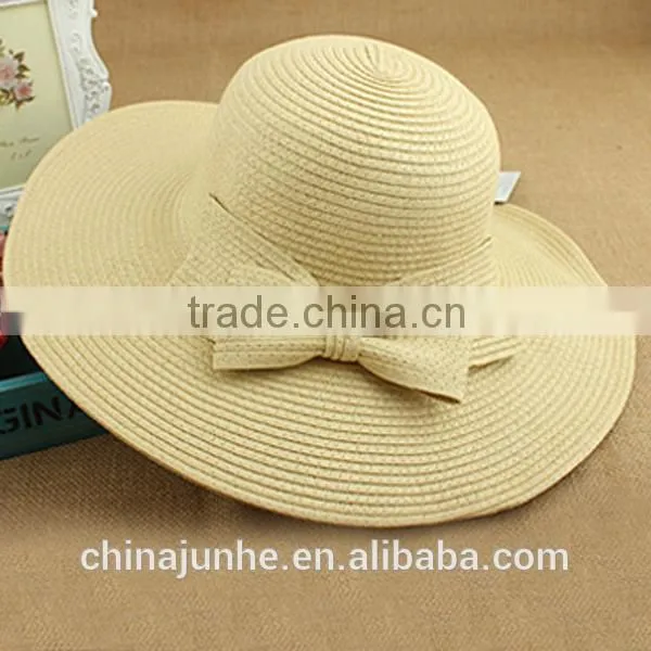 High quality hot popular hats straw hats with bowknot