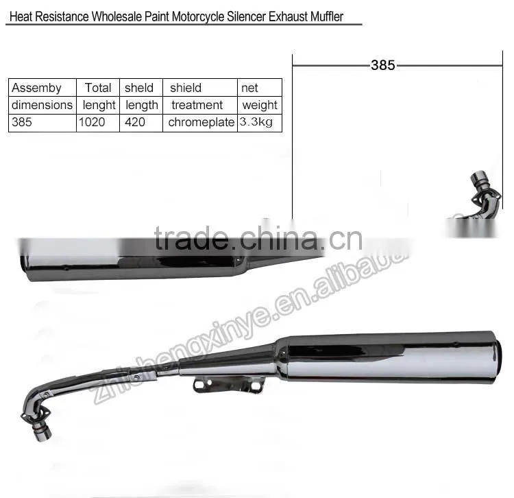 Heat Resistance Wholesale Paint Motorcycle Silencer Exhaust Muffler