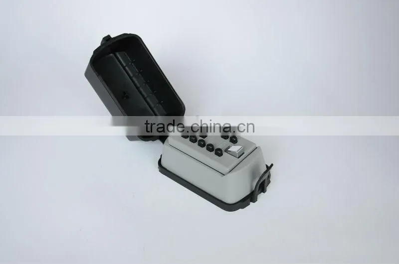 Pushbutton Combination Key Box with White/grey,black