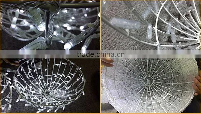 2015 themed party decorations flashing led balls Milan fashion show