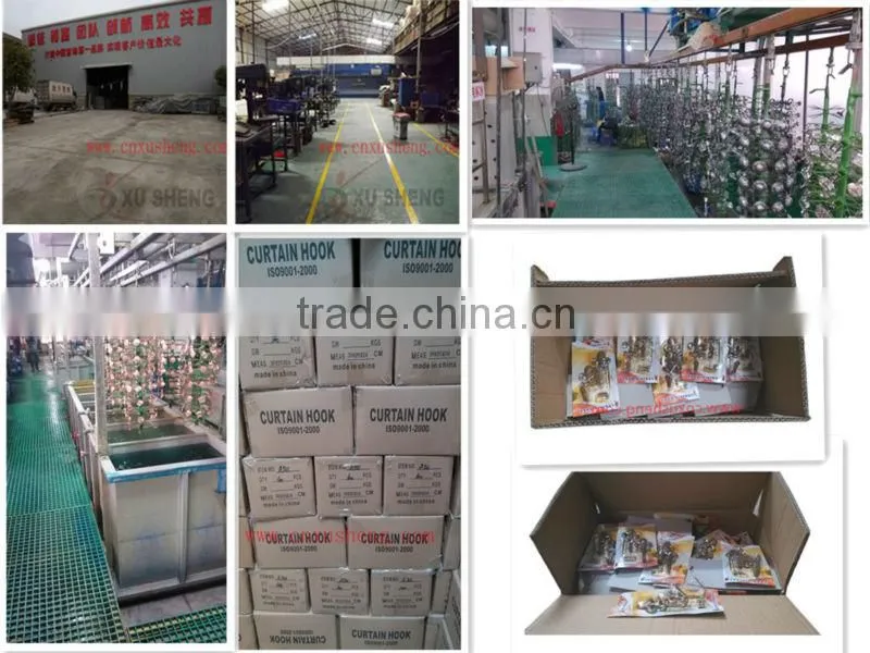 Chinese suppliers of zinc alloy curtain hooks
