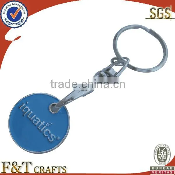shopping keychain trolley coin holder with your own logo