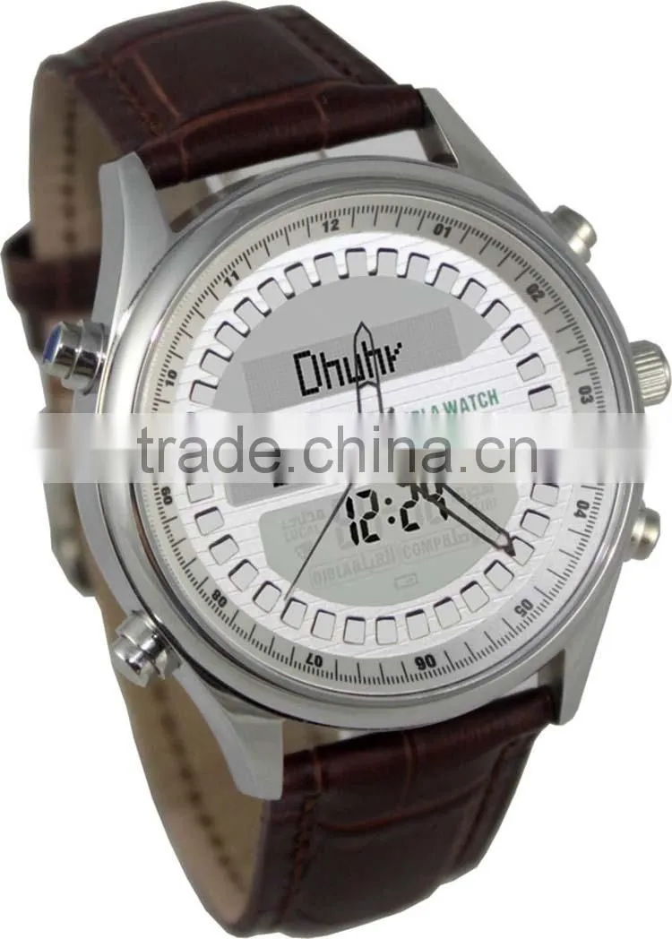 Moslem unisex quartz brand qibla watch qibla wrist watch