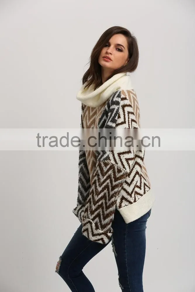 Europe latest loose style plus size women sweater