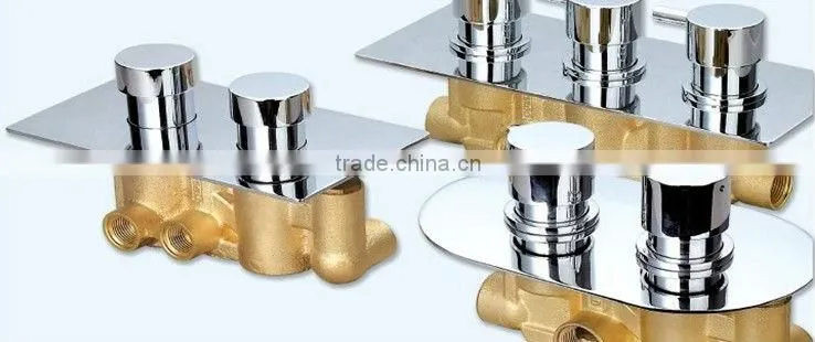 Concealed traditional shower mixer two handle