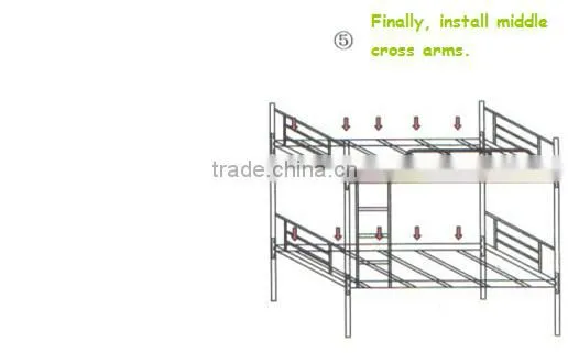 double layer iron bed for student or employees SB-01