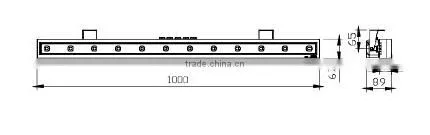 2015 18w 1m CE IP65 high lumens led wall washer lamp