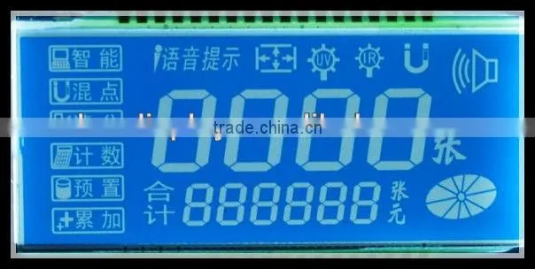 LCD with blue background digit electronic timer lcd display
