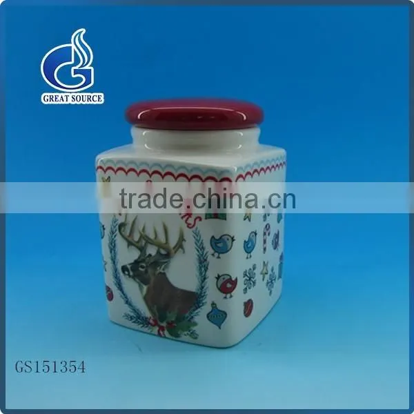 square ceramic kitchen storage canisters