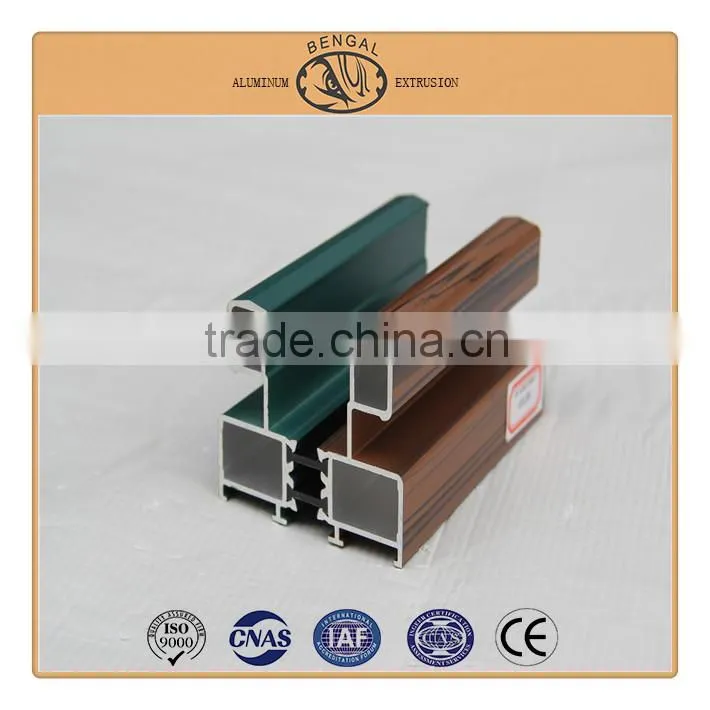 Two Tracks Aluminum Heat Insulation Sliding Window Profiles