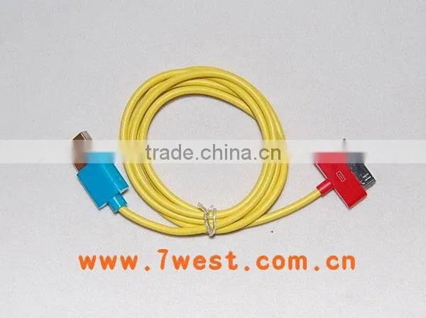 colorful usb data charger cable for iphone/ipad/ipod