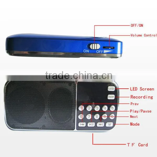 L-088 portable music radio speaker,2014 hot seller