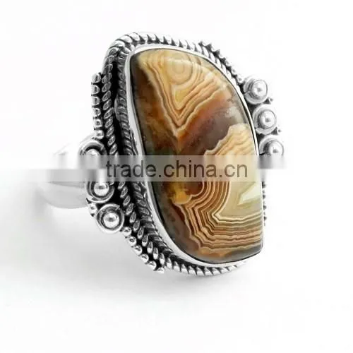With A Positive Attitude !! Brown Tiger's Eye 925 Sterling Silver Ring, Silver Jewelry India, 925 Silver Jewelry