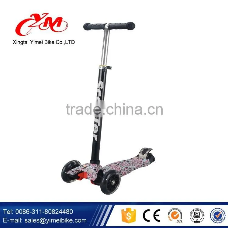 Super-strong steel T-tube kick scooters for kids / Adjustable handles children foot scooters / cheap child scooter manufacture