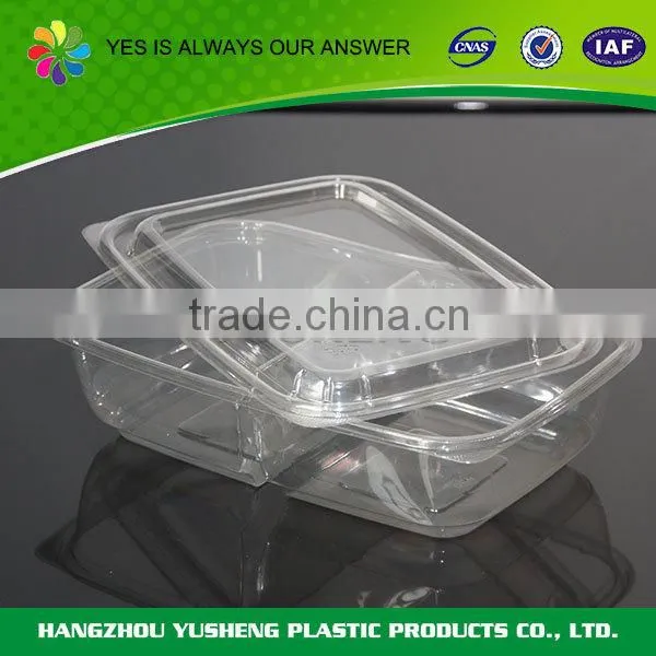 Transparent disposable plastic food storage container set,plastic food storage packing container