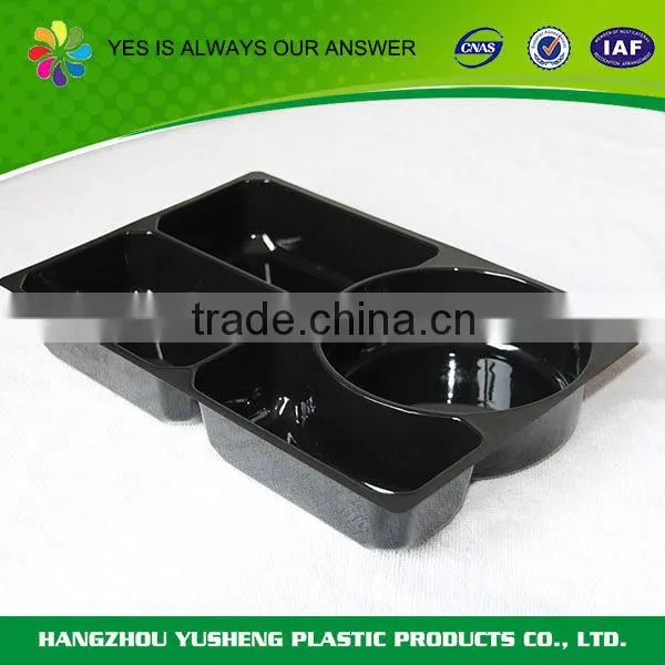 Customized unique shape disposable tray with lid