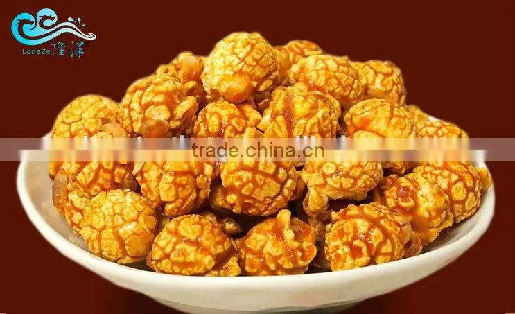 Stainless steel LPG heating popcorn machine electric mixer function