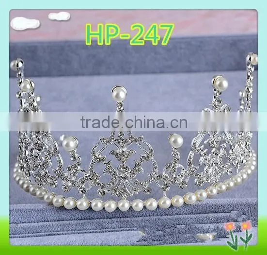 Wholesale bling big rhinestone wedding crown ,rhinestone bridal crowns