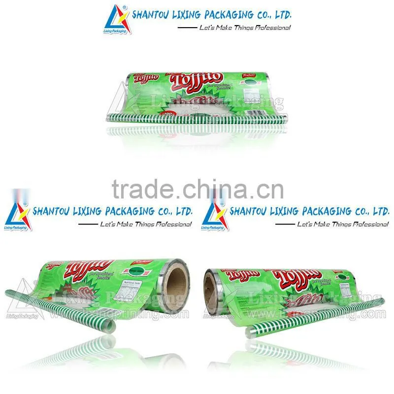 Center seal candy packaging film