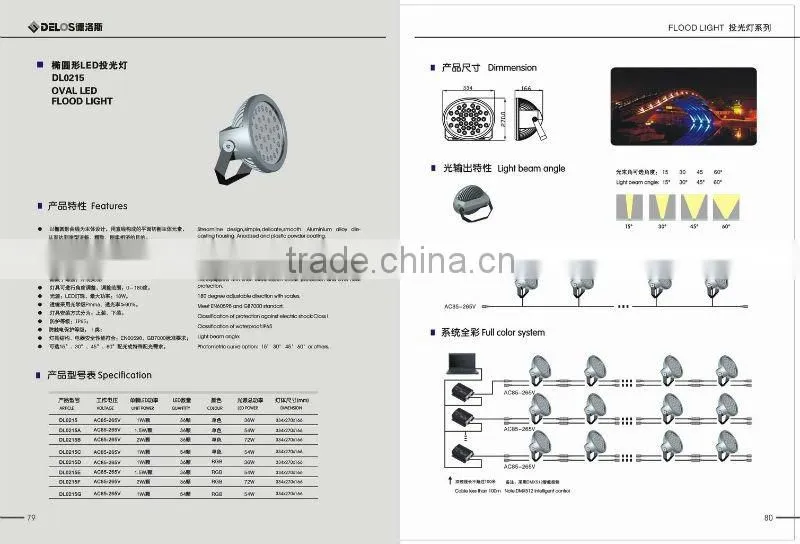 LED Floodlight DL0215 RGB color changing