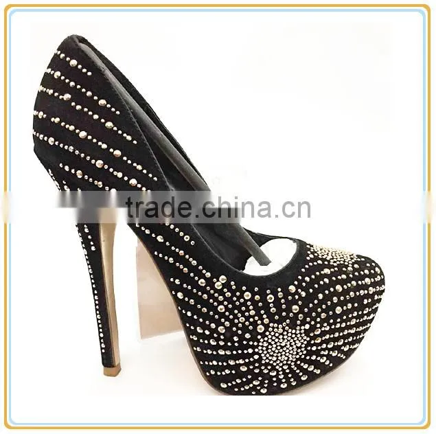 High heel ladies shoes Luxury jewel dress party prom women shoes