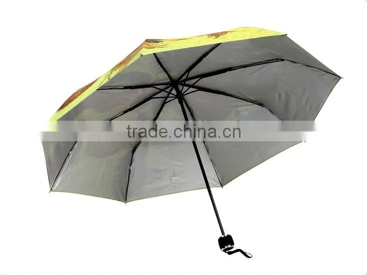 Chinese style oil painting Hot Sale Promotion Folding Umbrella