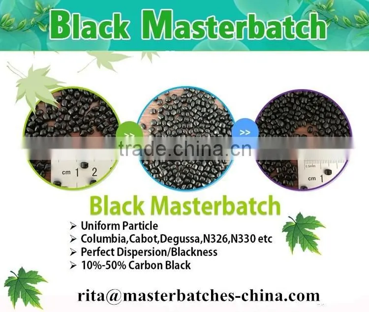 high pigment carbon black HDPE/PP/ABS masterbatch