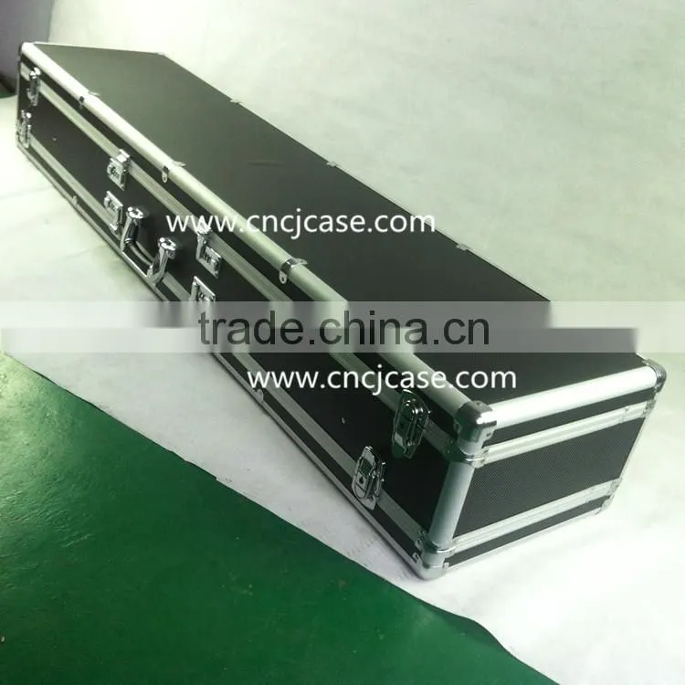 professional twin scoped alumuminum gun case with combination locks