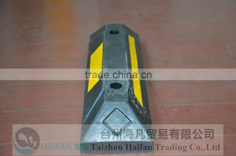 560cm highly visible Australia standard rubber wheel stopper/car parking rubber wheel stopper for safety