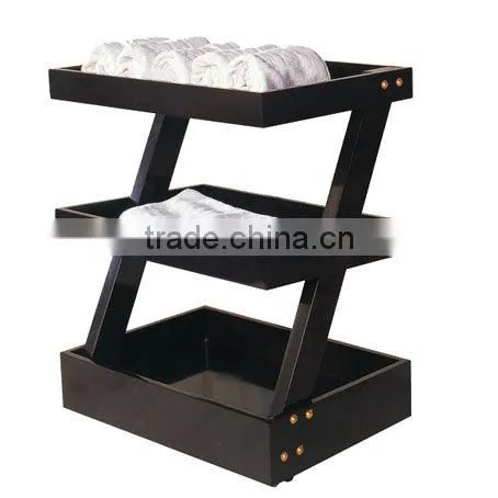 2016 Good Quality Solid Wood Spa Massage Trolley