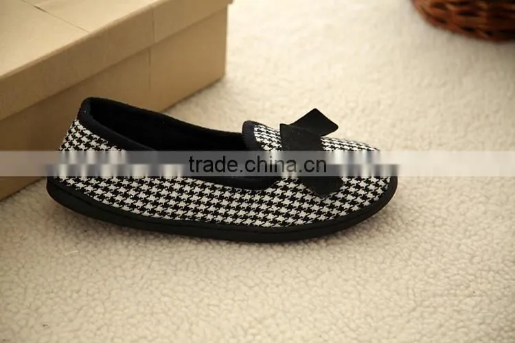 grid cloth women casual shoes made in china