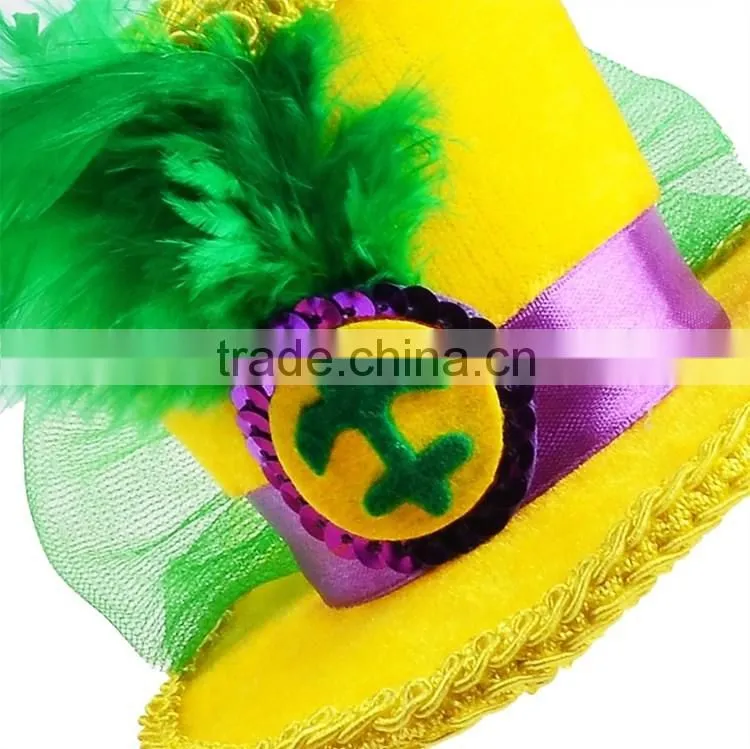 Handmade New Orleans Girls Plain Headbands Decoration For Mardi Gras