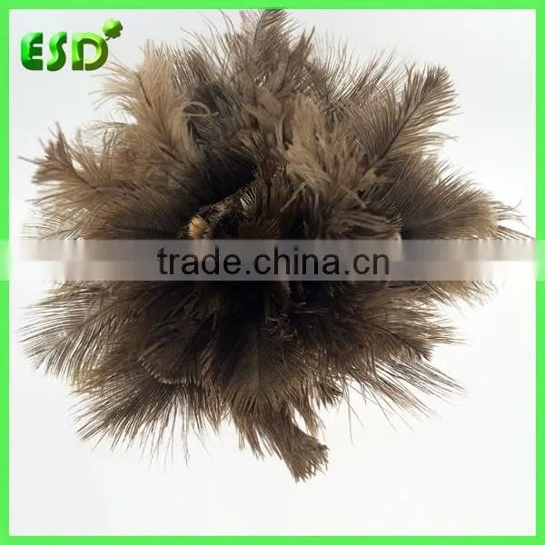 ESD New Bamboo Long Handle Ostrich Feather Brush